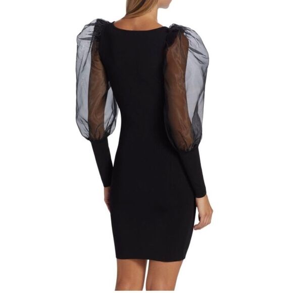 Alice + Olivia Puff Sleeve Knit Minidress size S - Picture 2 of 10